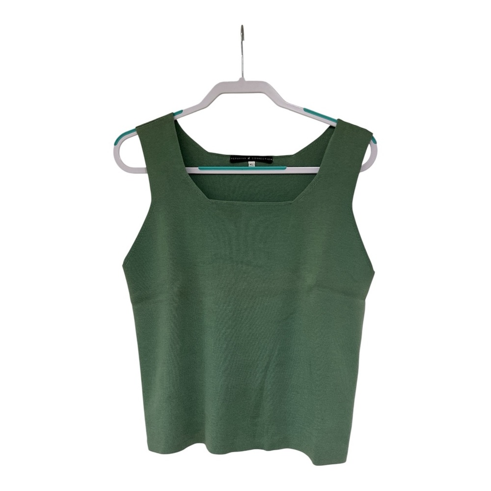 Peruvian Connection Olive Green Tank Top
